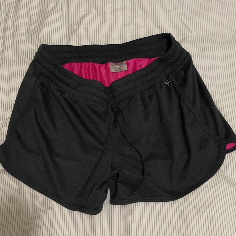 Danskin Now Black and Pink Women's Athletic Shorts